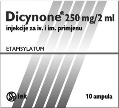 Thuốcđông máu hệ thống Etamsylate (Dicynone): chỉ