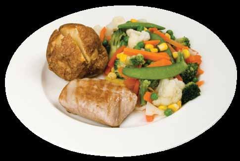 vegetables or salad should take up ½ of your plate a a