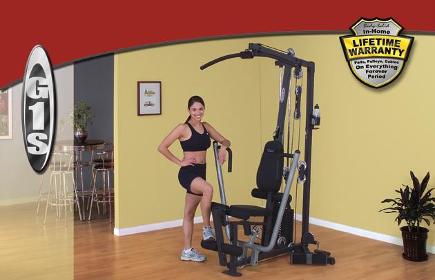 G1S 83 H x 49 L x 36 W 315 lbs G1S Selectorized Multi- Gym The Body-Solid G1S is an ideal entry level home gym.