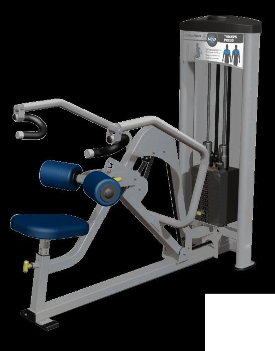 triceps press S8tp The Triceps Press provides increased contraction of the triceps in a compact foorprint.