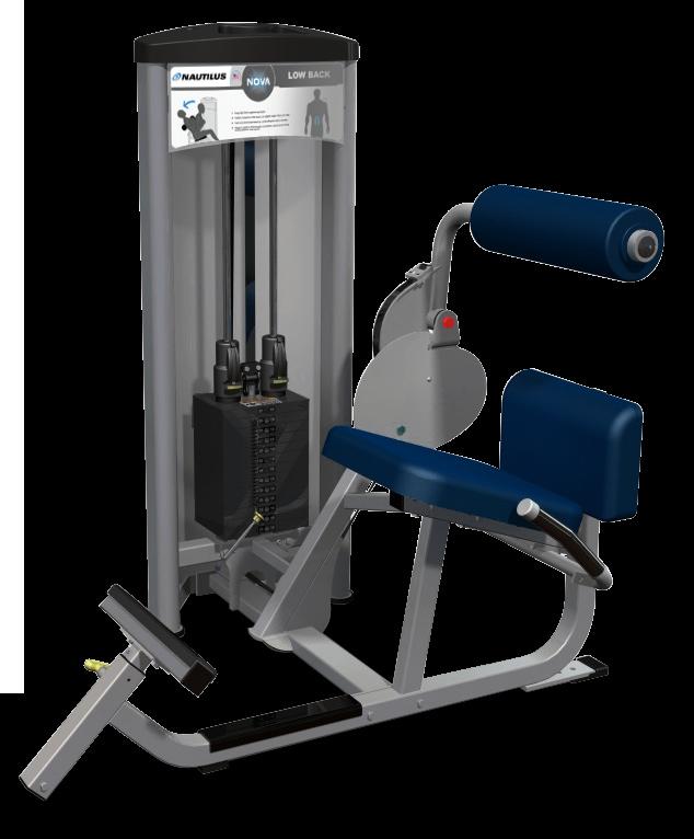 Low back S8lb The Low Back provides isolated full-range lumbar exercise.