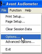 Software Options Basic Options Several options are available which allow the user to customize
