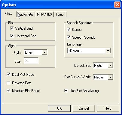 Access these options from the File Menu on the AVANT Audiometer Main Screen as shown below.