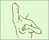 breast, checking the entire breast and armpit area. 4.