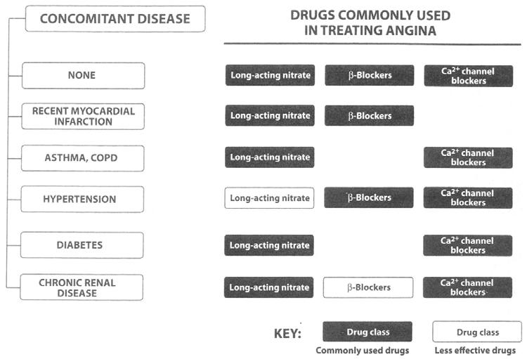Angina Drug Treatment Determinants of