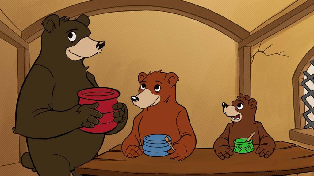 They had each a pot for their porridge; a little pot for the Little, Small, Wee Bear; and a middle-sized