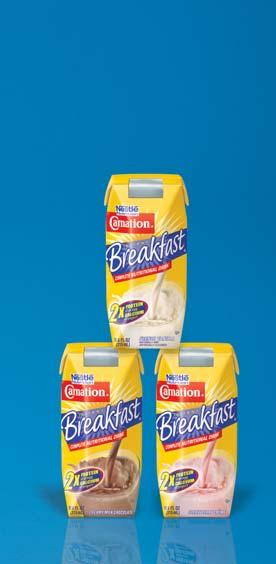 Carnation Instant Breakfast Ready-to-Drink Great-tasting complete nutrition drink FEATURES AT-A-GLANCE Kcal/mL 0.