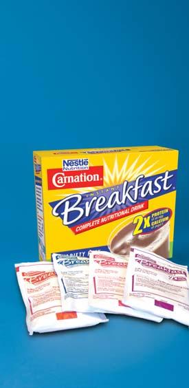 Carnation Instant Breakfast Great-tasting oral supplement 6 FEATURES AT-A-GLANCE Kcal/mL 0.