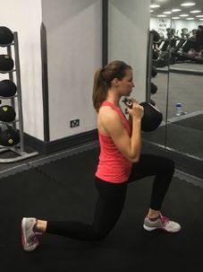 2. REVERSE LUNGE 4 x 6-8 reps per leg 60 seconds Barbell lunge, Split squat Stand upright with a