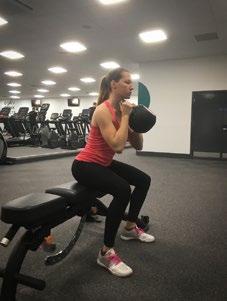 5. KETTLE BELL BOX SQUAT 5 x 6-10 reps 60 seconds Goblet squat, Leg press Note: Place a box behind your heels that