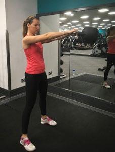 1. KETTLE BELL SWING 3 x 10-15 reps 45 seconds Glute-ham raise Hold a kettle bell (or dumbbell) in two hands with your arms relaxed.