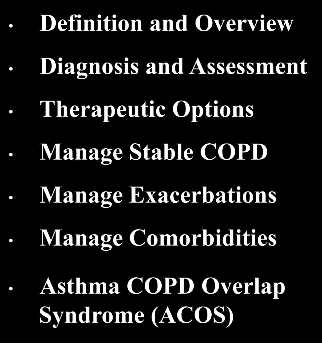 Global Strategy for Diagnosis, Management and Prevention of COPD Definition