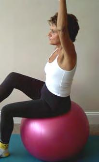 Cross Crawl Seated on Ball Sitting tall on ball, with control,