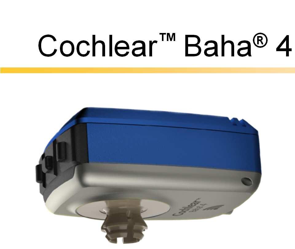 Cochlear Baha 4 Attract System Baha premium and power sound processors Snap coupling for full compatibility with current and