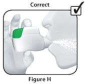 repeat step 3 5. Breathe out completely before you place the inhaler in your mouth.