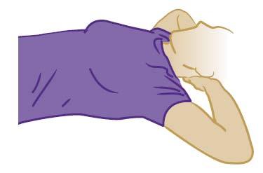 Exercise 11 Elbow push Lie on your back with your hands behind your head and your elbows out to the