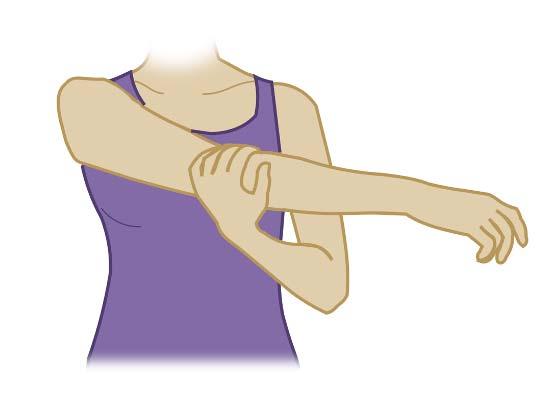 Exercise 13 Shoulder stretch Keeping your operated arm straight.