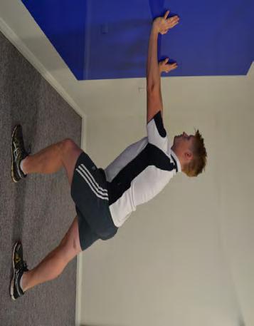 Program Flexibility Calf Stretch (hold for 15 seconds per leg) Pushing against a wall for stability, put one leg in front of the other and straighten your
