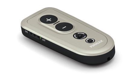 Individually control the listening directions (Speech in 360 ) Individual L/R volume control Direct selection of program and audio sources Configuration of Phonak streamer settings Battery & Link