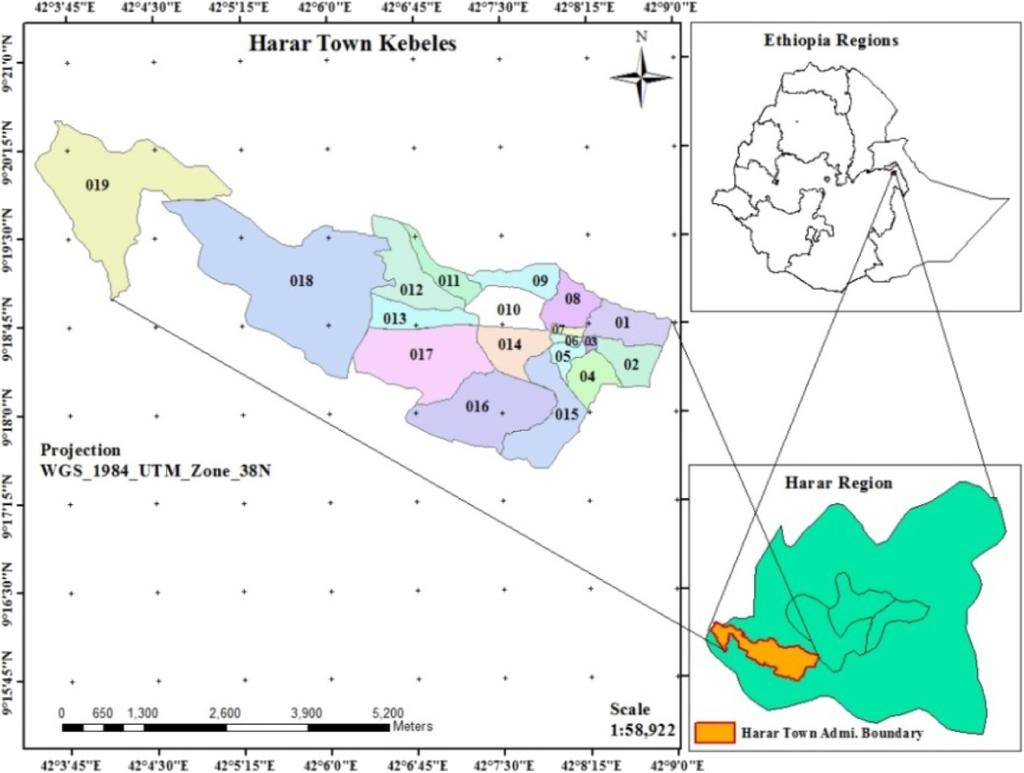 Assefa and Semahegn Fertility Research and Practice (2016) 2:10 Page 3 of 7 Fig. 1 Map of Harar, East Ethiopia urban and rural areas was estimated to be 2.0 and 3.3 %, respectively.