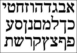 Hebrew and Arabic are written from right to left.