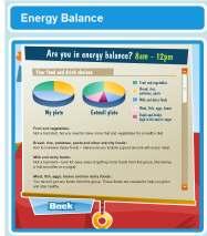 As the activities are chosen, the energy bar will update accordingly to show the amount of energy used.