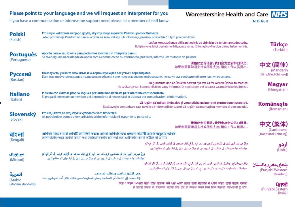 Appendix 4 Point to your Language Poster