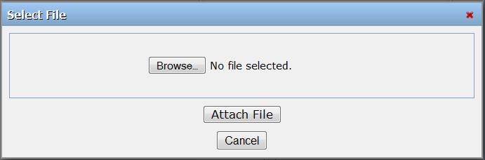 Page 36 4. Click to find a file to upload. Double click on file name when found; system displays file name in window.