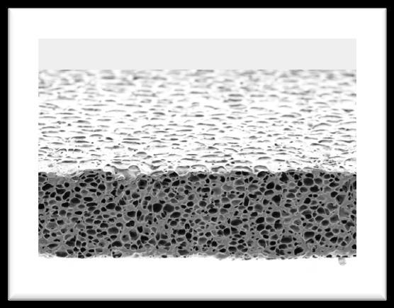 Types of membranes Hydrophobic microporous membrane micron-pore < 1 mm Breathes by allowing sweat in the
