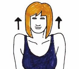Sitting: Shoulder shrugs Shrug your shoulder to your ears. Relax. Repeat 5 times. Wrist exercises You may keep your arm in a your sling or rest it on a pillow. Bend your wrist up and down.