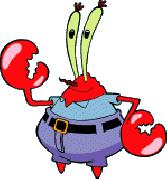 Krusty Krabs Breath Mints Mr. Krabs created a secret ingredient for a breath mint that he thinks will cure the bad breath people get from eating crabby patties at the Krusty Krab.