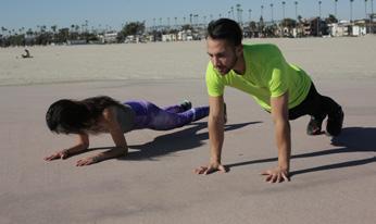 PLANK STRENGTHENS ABDOMINALS, ARMS, BACK. 1.