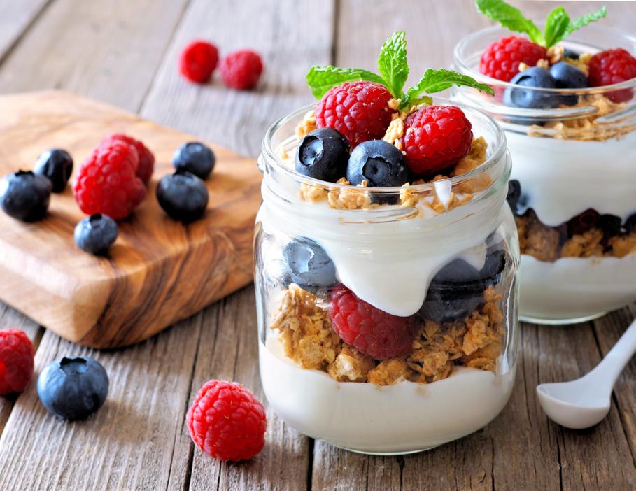 MARCH 2018 section 04 March Recipe Yogurt Parfaits Next time you re craving a processed treat with added sugar, try this yogurt parfait instead.