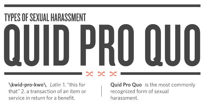 What is "Quid Pro Quo" Sexual Harassment?