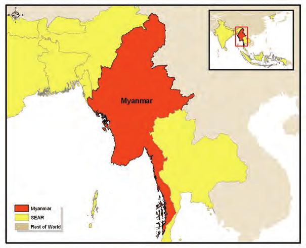 134 Health-related Millennium Development Goals Myanmar Statistics Total population 47 963 Gross national income per capita (PPP international $) 1 95 Life expectancy at birth m/f (years) 61/67