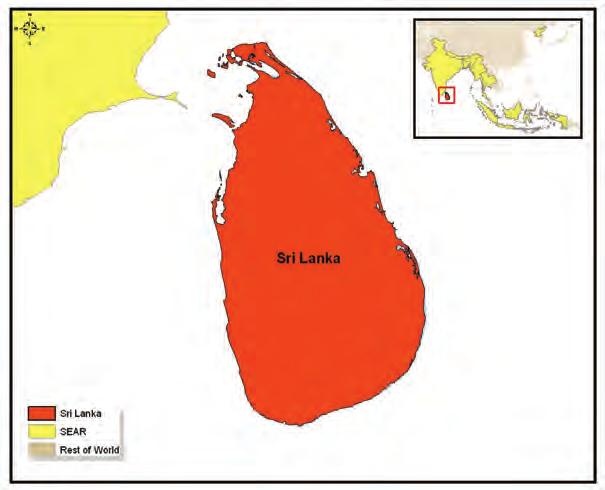 156 Health-related Millennium Development Goals Sri Lanka Statistics Total population 2 86 Gross national income per capita (PPP international $) 5 1 Life expectancy at birth m/f (years) 65/76
