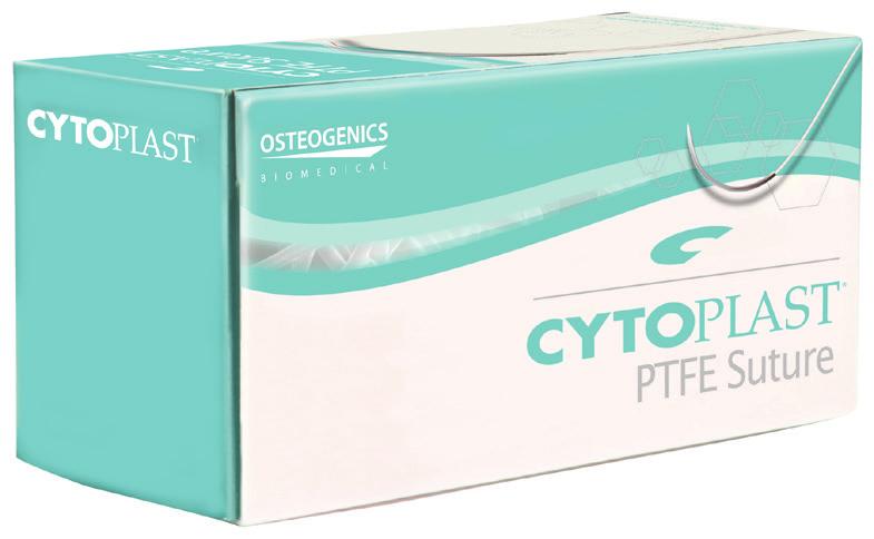 CytoPlast NON-RESORBABLE SUTURES BENEFITS Non-resorbable, 100% Medical Grade d-ptfe Monofilament construction eliminates bacterial wicking Biologically inert & chemically non-reactive Not subject to