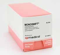S u t u r e s Monoswift is a synthetic absorbable monofilament surgical suture, composed of poly(glycolide-co-caprolactone) (PGCL).