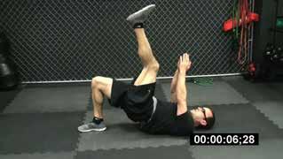Home Workout Revolution Exercise Descriptions 1-Leg Hip Extension Lie on your back with your knees bent