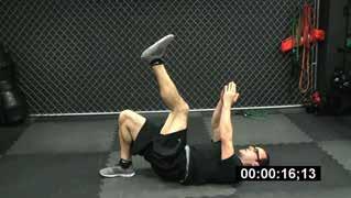 Brace your abs, and contract your right glute (butt muscle) while you take your left leg, lift it off the