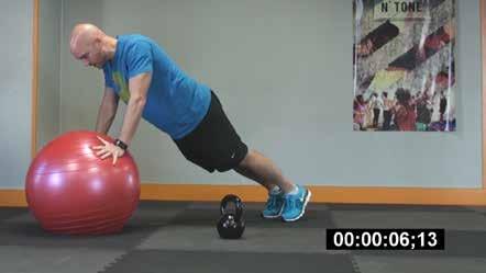 Superman Ball Plank Set your body in a regular stability ball plank position, but instead of resting