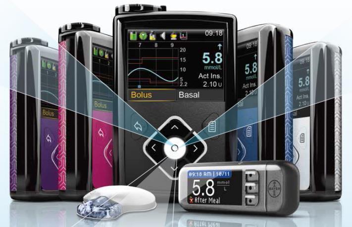 LATEST MEDTRONIC DIABETES TECHNOLOGY: MINIMED 640G WITH Improved Design: Designed with you in mind Full color with auto brightness display Ergonomic design; ntuitive navigation Waterproof Greater