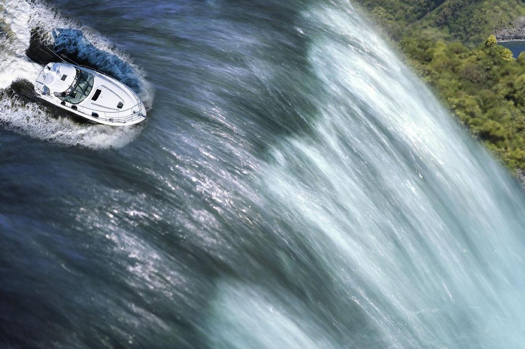 The Boat Is Moving Toward Waterfall WITH A MORE