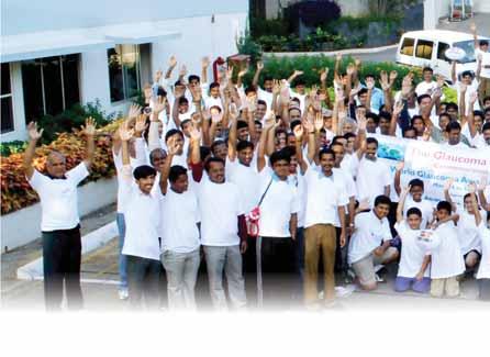 World Glaucoma Week Commemorated The Institute s four campuses at Hyderabad, Bhubaneswar, Visakhapatnam and Vijayawada commemorated World Glaucoma Week (March 6-12, 2011) by organizing a