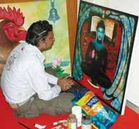 A painting by Mr S Ganesh World Optometry Day was celebrated on March 23, 2011 by optometrists,