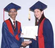Prof B N Jain, Vice Chancellor, BITS, Pilani delivered the convocation address. Ritika Kataria received the Outstanding Student award.