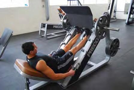 Calf Press Use a leg press machine Position your feet where they are comfortable (shoulder width or closer)