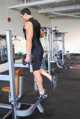 your opposite hand to support you holding onto something stable Start with your calf in the fully stretched