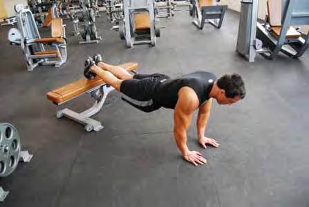 Push up Decline (Close Hands) In a standard push up position