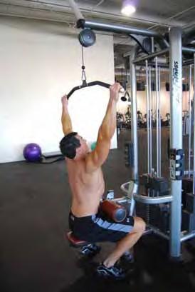 Wide Grip Pulldowns Using a cable pulldown machine hold bar slightly wider than shoulder width Palms facing away from your body
